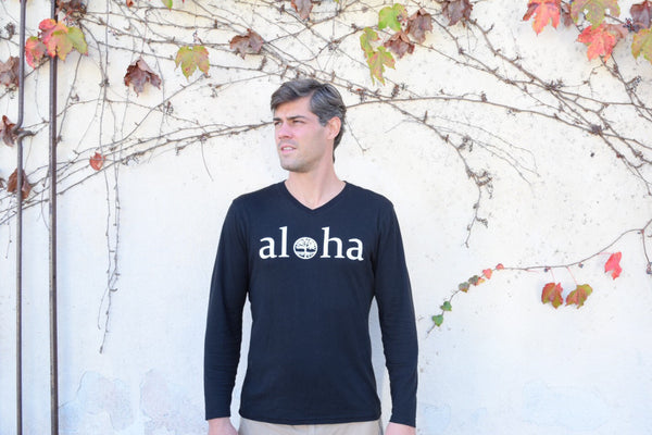 Bamboo Longsleeve Aloha T-shirt - Aloha Essentials