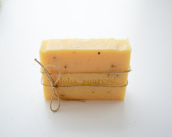 Aloha Sourced Lavender citrus bamboo soap angled